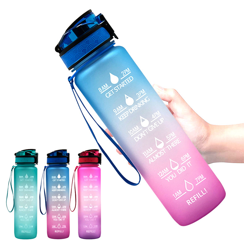 1000ml/1 liter plastic sport tritan water bottles with motiv