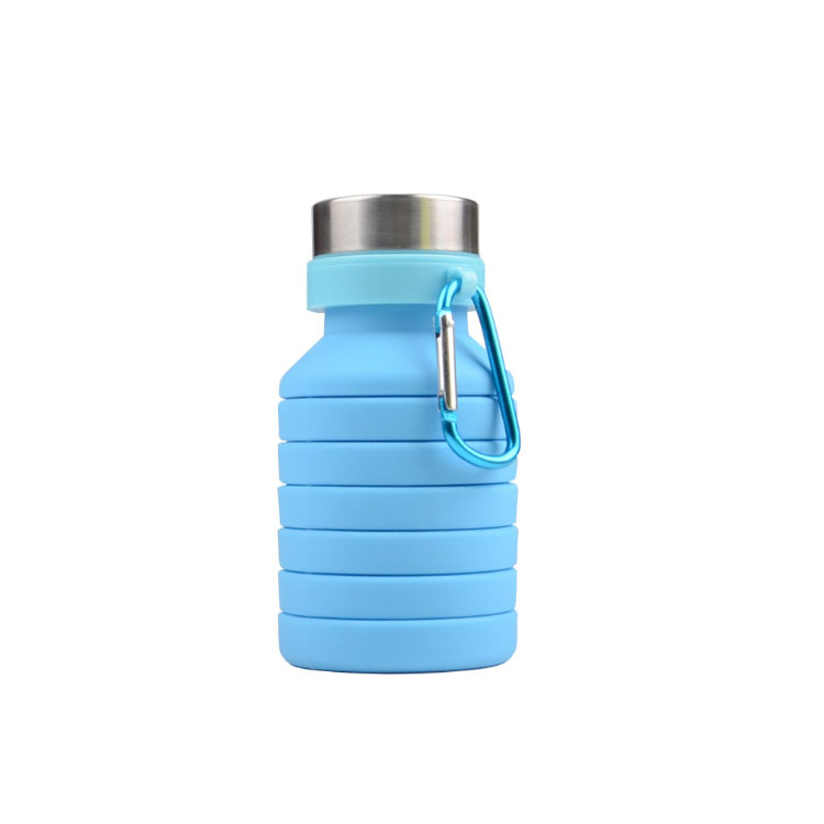550ml foldable silicone water bottle