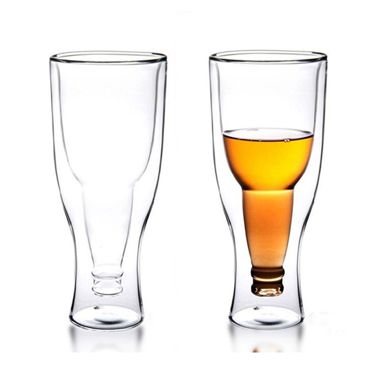 Double wall beer glass