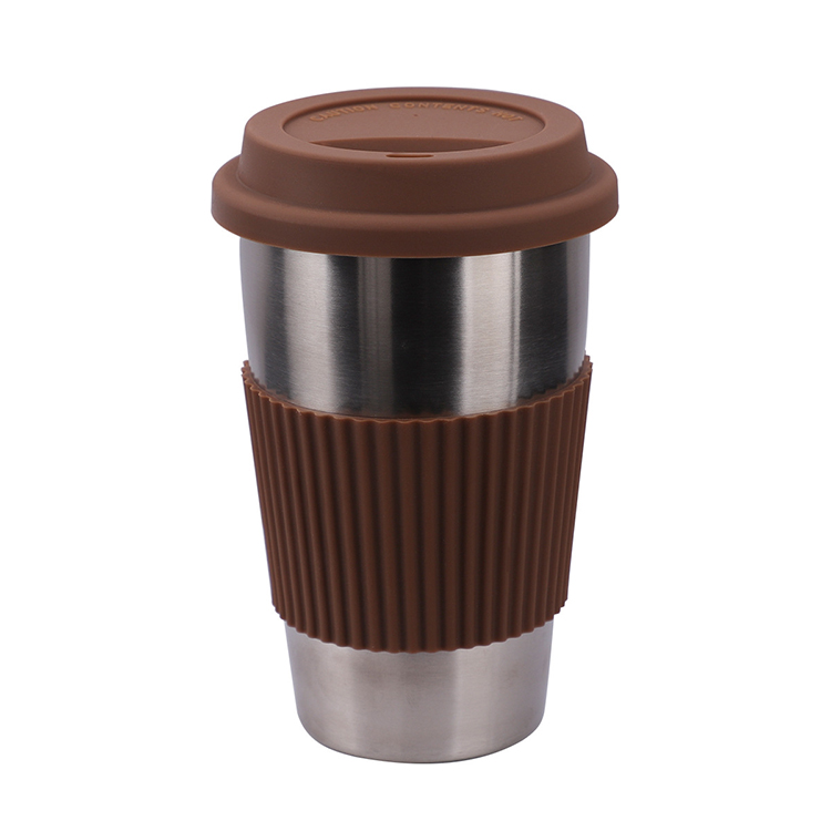 single wall stainless steel coffee cup