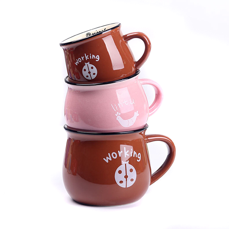 cartoon design ceramic mug