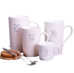 ceramic mug with lid and spoon
