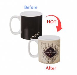 hot color changing magic ceramic mug