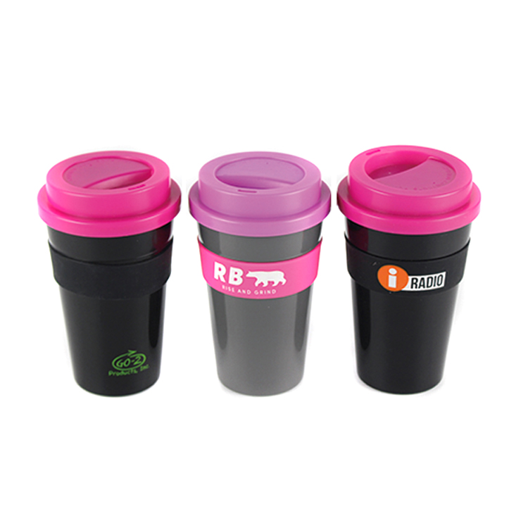 12oz/16oz double wall plastic coffee cup