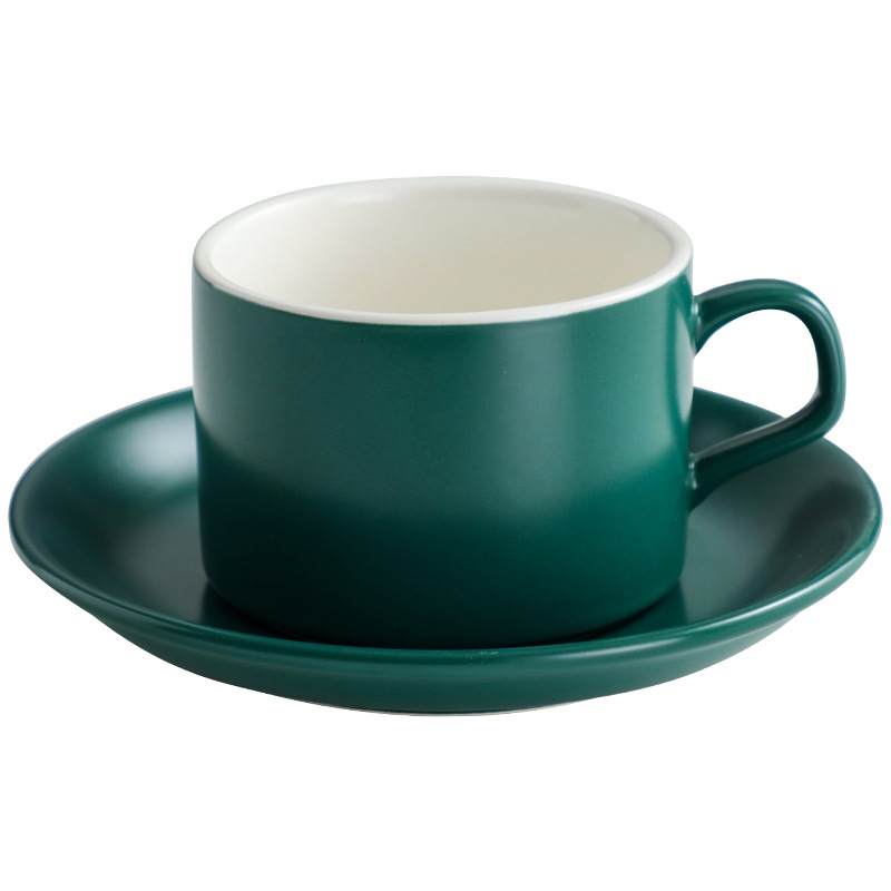 160ML Ceramic Mug and Saucer Set